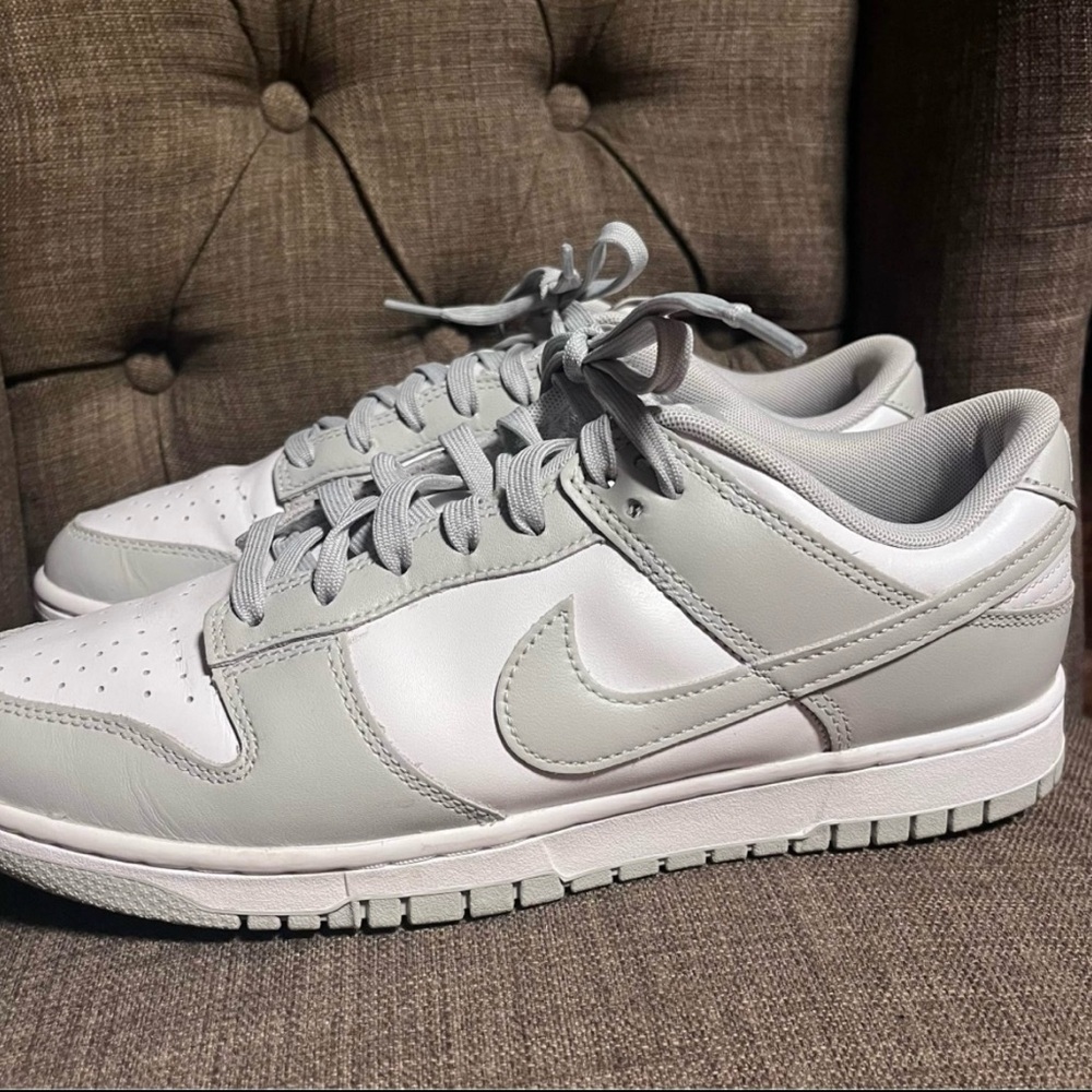 Nike Dunk Low Retro Light Gray and White  Sneakers men's 9.5 - Picture 3 of 11